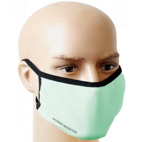 Seledynowa Maseczka na twarz - maska ochronna WIELORAZOWA MS-S2W